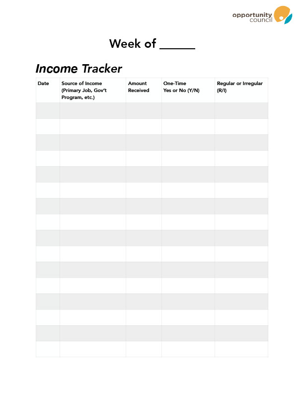 This Income Tracker let's you easily see all your income sources in one place.