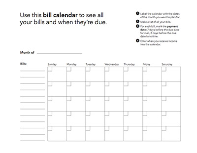 Bill Calendar