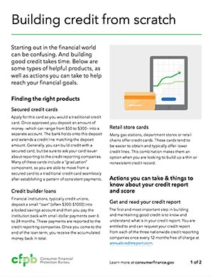 Building Credit From Scratch